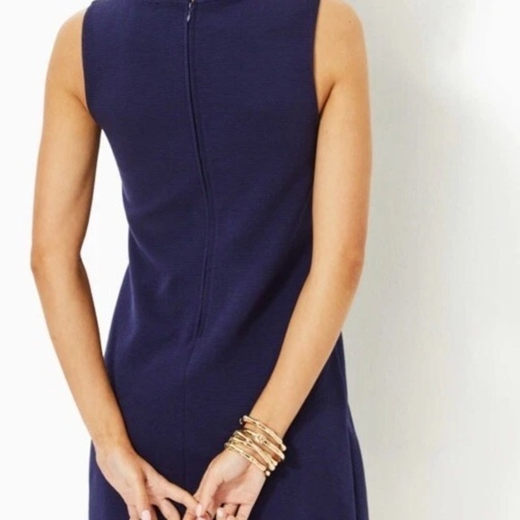 Lilly Pulitzer Tillsbury Knit V-Neck Ruffle Detail Sheath Dress NWT SZ M - Picture 7 of 9